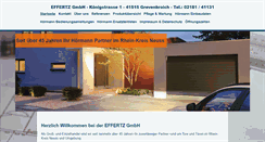 Desktop Screenshot of effertz-gmbh.de