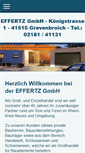Mobile Screenshot of effertz-gmbh.de