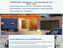 Tablet Screenshot of effertz-gmbh.de